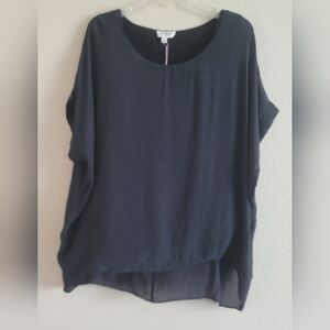 Umgee Sz Small Lightweight Oversized Short Sleeve Tunic